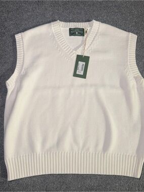 Denim Tears Unique White Sweater Vest Size Men’s Small New W/ Tags